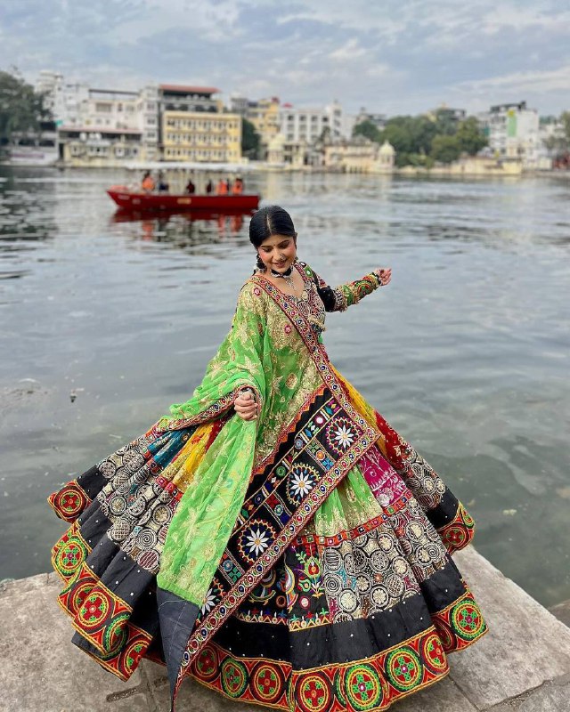 Celebrate Navratri in Style with Our Vibrant Multicolor Lehenga Choli