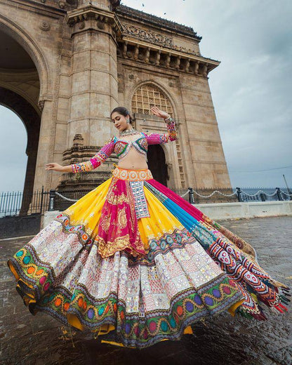 Experience Festive Splendor with Our Navratri Special Multicolor Lehenga Choli