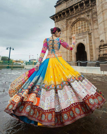 Experience Festive Splendor with Our Navratri Special Multicolor Lehenga Choli