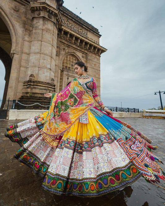 Experience Festive Splendor with Our Navratri Special Multicolor Lehenga Choli