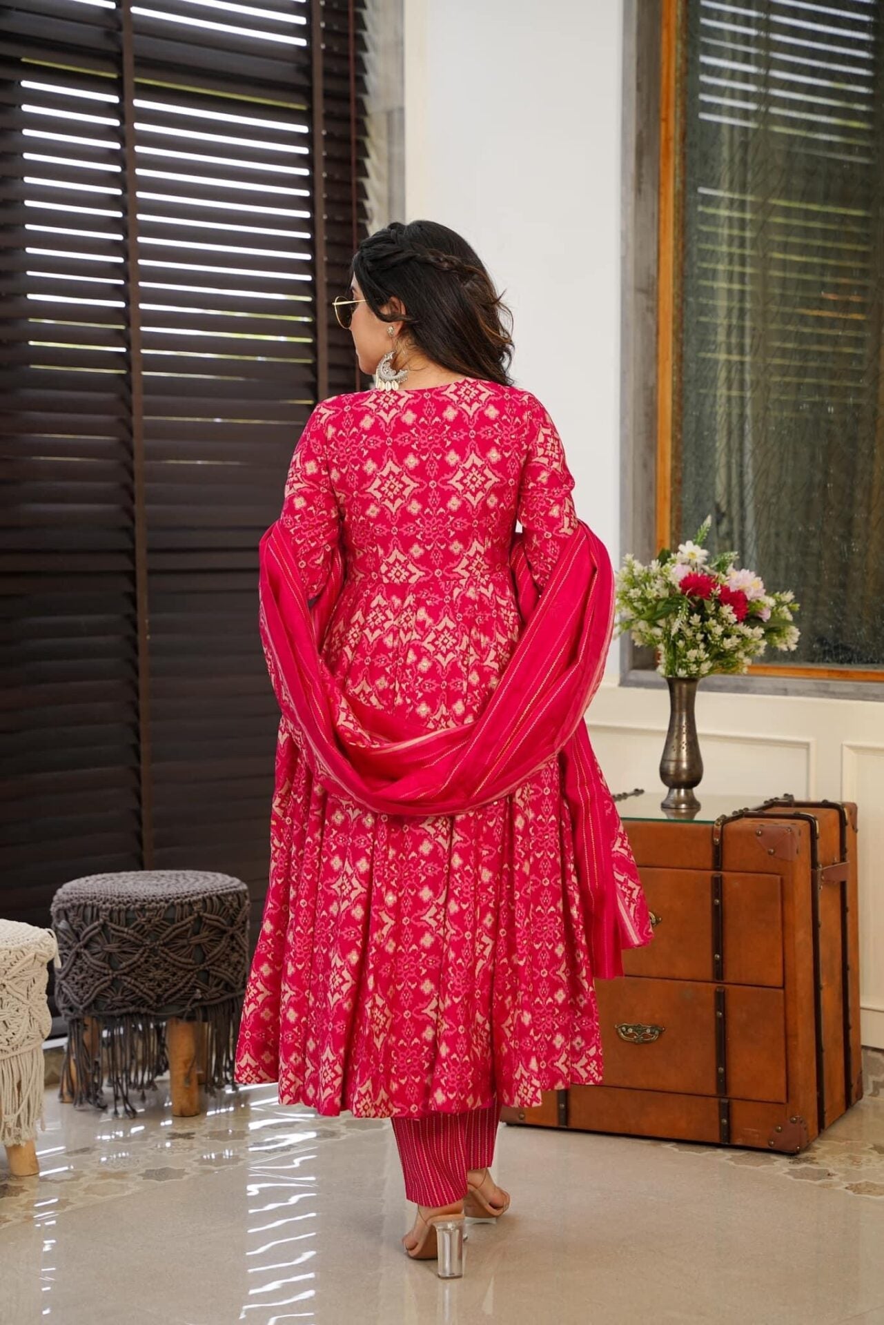 Pavitra Pink Muslin Suit Set