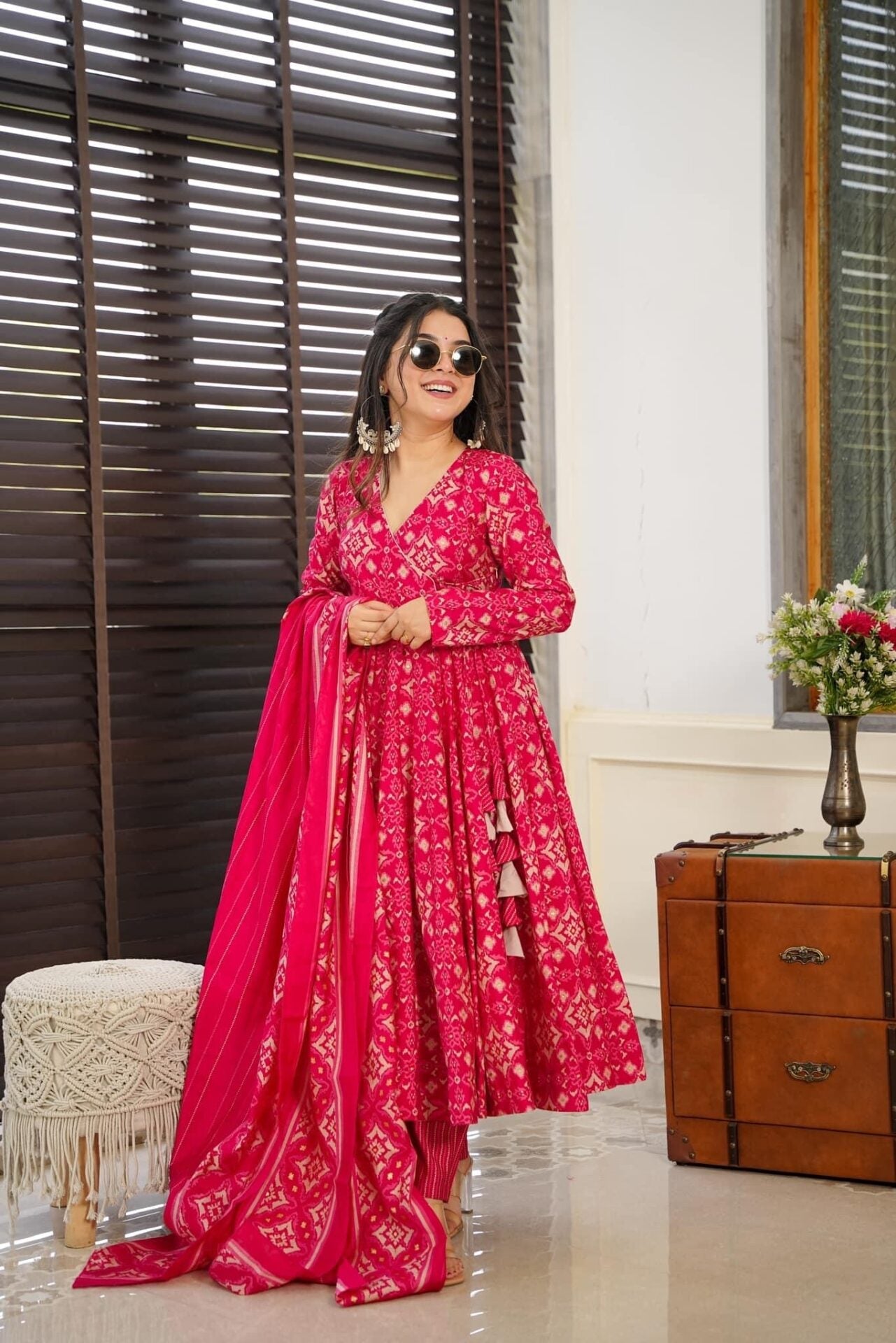 Pavitra Pink Muslin Suit Set