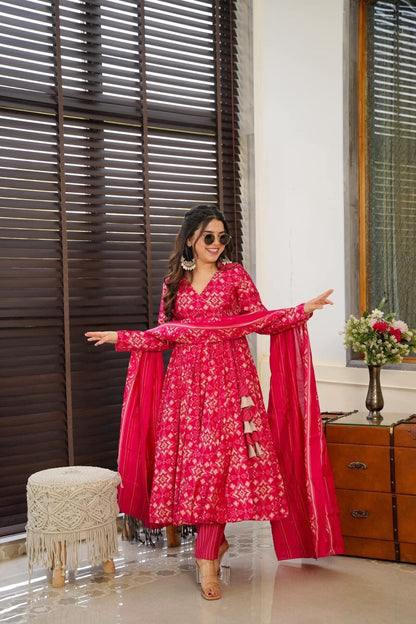 Pavitra Pink Muslin Suit Set