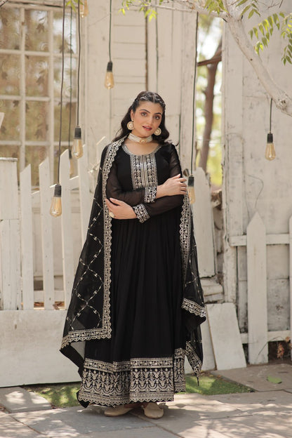 Dazzle in Style Designer Gown With Dupatta