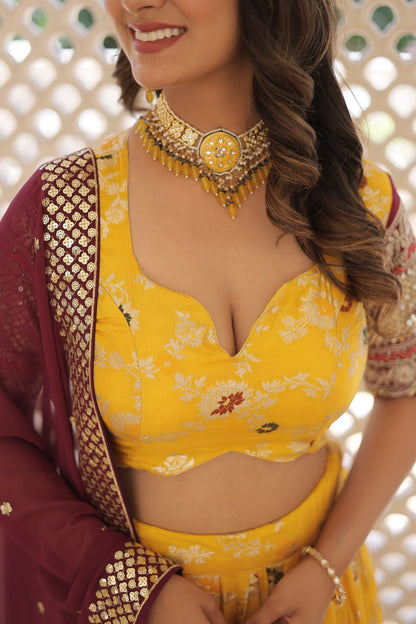 Traditional Elegance with a Modern Touch Lahenga Choli Set